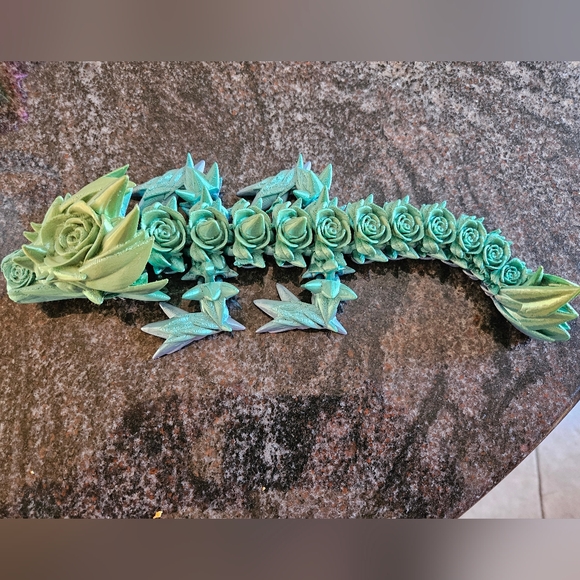 Hand Crafted Other - Baby Rose Dragon 3D Printed Figure